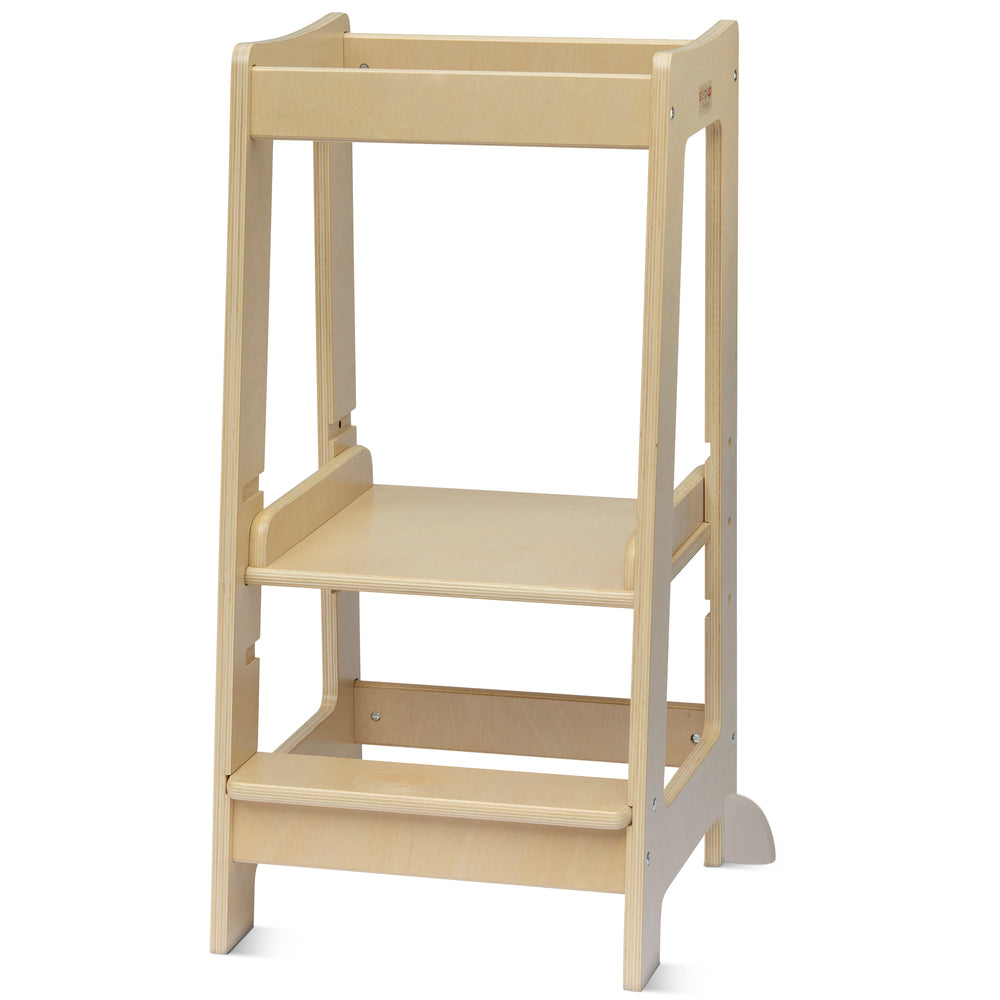 Nuestra torre Montessori para niños pequeños con escalón ajustable
