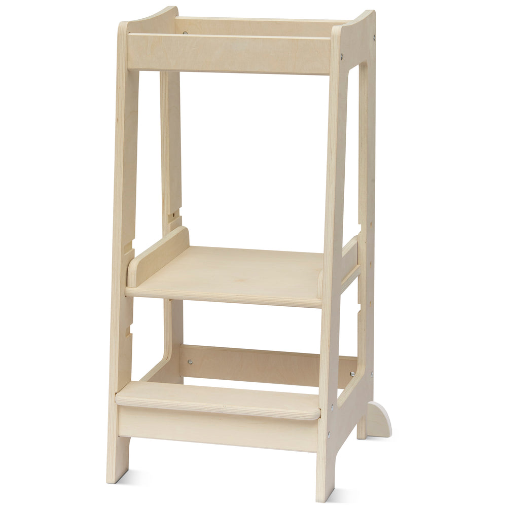 Nuestra torre Montessori para niños pequeños con escalón ajustable